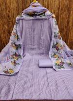 Chanderi Lavender Festival Wear Croset Work Dress Material